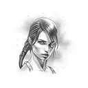 Lara croft tattoo design idea