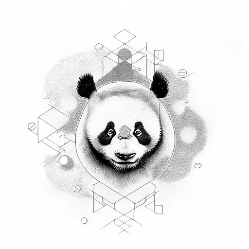 Patronus panda tattoo design idea