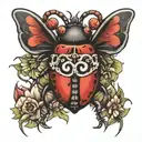 love bug tattoo design idea