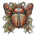 love bug tattoo design idea