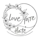 Love and Hate tattoo design idea