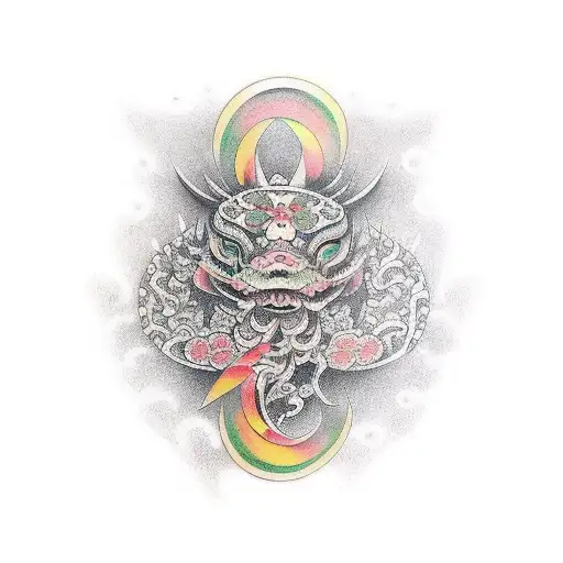 Aurora tattoo design idea