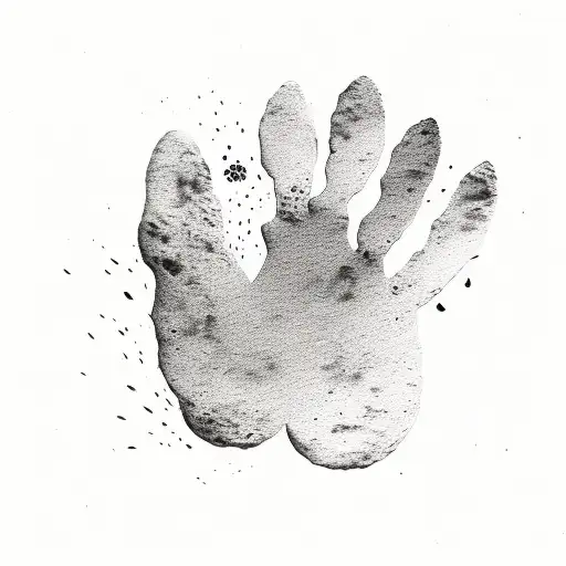 dog and cat paw print with nature tattoo design idea