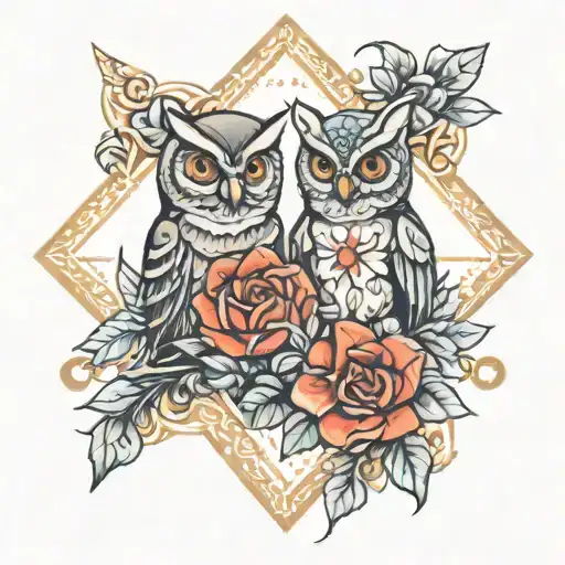 Vasily plus Natasha equals love tattoo design idea