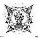 satanism  tattoo design idea