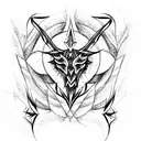satanism  tattoo design idea