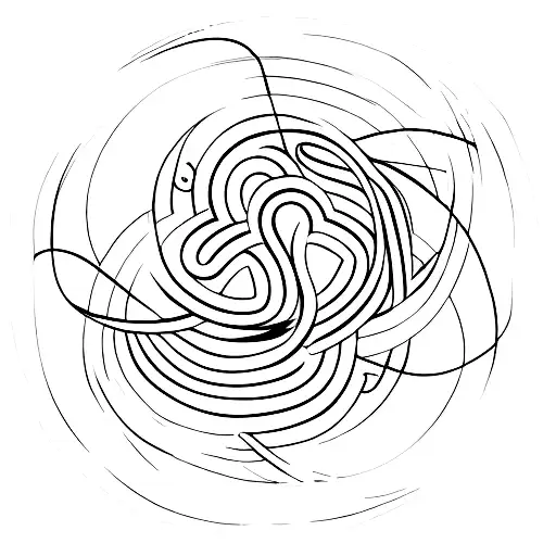 3 hearts with infinity  tattoo design idea