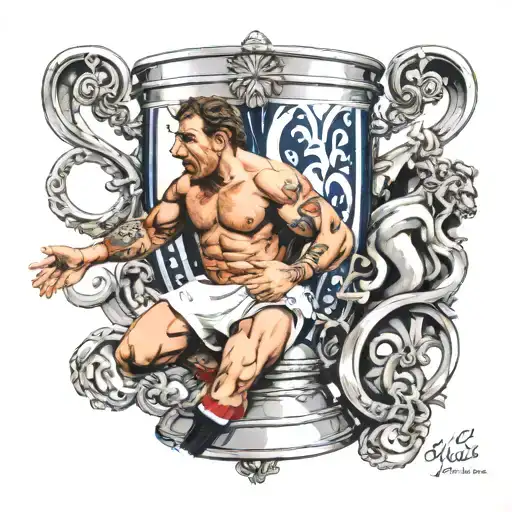england rugby world cup trophy lift 2003 tattoo design idea