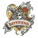 boyfriend name tattoo design idea