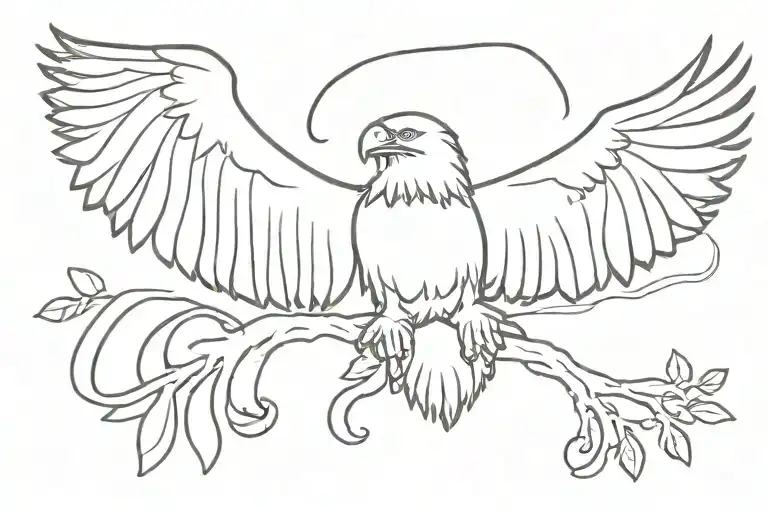 eagle "and he will raise you up on eagles wings"  tattoo design idea