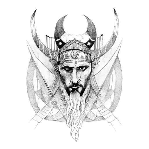 Ragnar floki vikings series tattoo design idea