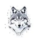 wolf tattoo design idea