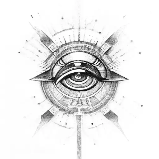 Eye of Ra tattoo design idea