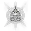 A full sleeve design incorporating the names of God (Elohim, El Shaddai, Prince of Peace, Wonderful Counselor, etc.) in a unique and realistic way tattoo design idea