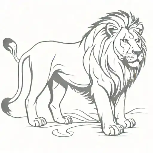 I want to create a tattoo of a lion for each of my family members. We would get it to our upper arms, each would be uniq tattoo design idea