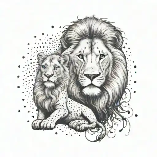 Family lion tattoo design tattoo design idea