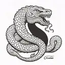 Gadsden flag tattoo design idea