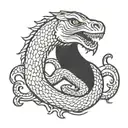 Gadsden flag tattoo design idea