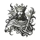Christ is king tattoo design idea