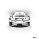 Sports car tattoo design idea