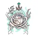 plantas do mar e terra  tattoo design idea