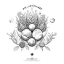 plantas do mar e terra  tattoo design idea