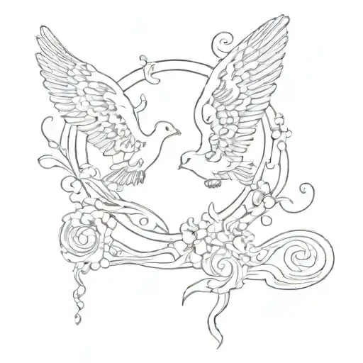 woodstock flying Semicolon  tattoo design idea