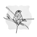 Sparrow tattoo design idea