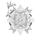 Sparrow tattoo design idea