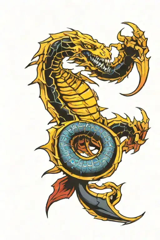 mortal kombat scorpion and 1991 and 52 hz whale and persian ancient  tattoo design idea