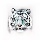 Tiger tattoo design idea
