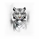 Tiger tattoo design idea