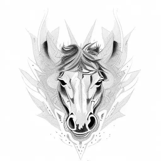 Ford Mustang  tattoo design idea