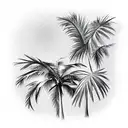Palm Tree tattoo design idea