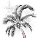 Palm Tree tattoo design idea
