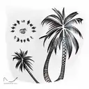 Palm Tree tattoo design idea