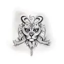 Afrodita tattoo design idea