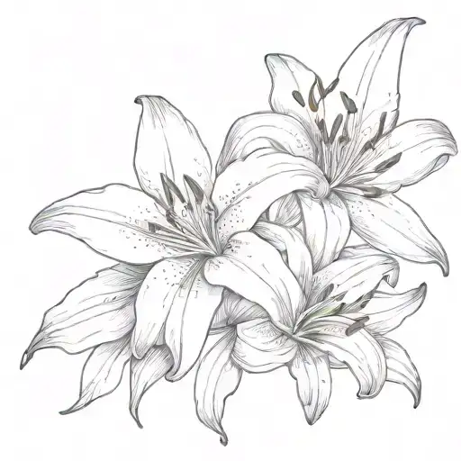 lily flower infinity   tattoo design idea