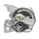 Los Angeles chargers football  tattoo design idea