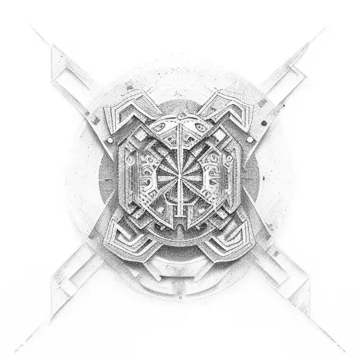 C & R initials tattoo design idea