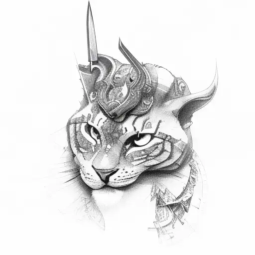 knife  tattoo design idea