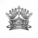 Taurus king crown tattoo design idea