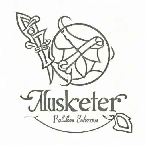 three musketeers logo tattoo design idea