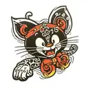 felix the cat  tattoo design idea