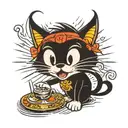 felix the cat  tattoo design idea