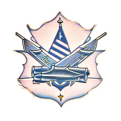 air force plane tattoo design idea