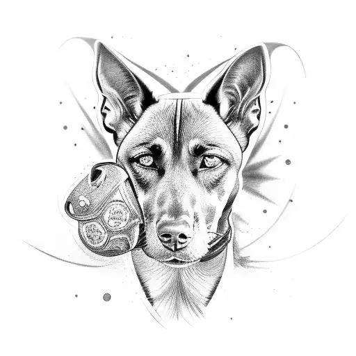 malinois tattoo design idea