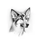 malinois tattoo design idea