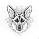 malinois tattoo design idea
