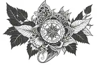 per aspera ad astra and thorns tattoo design idea